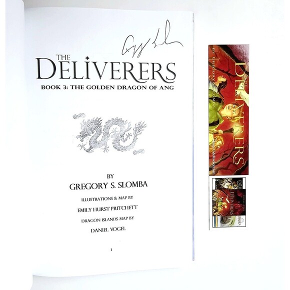 The Deliverers Sharky and the Jewel Series HC Books 1 2 & 3 AUTHOR SIGNED SLOMBA - Picture 10 of 13